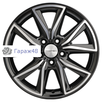 Khomen Wheels KHW1706 CX5/Seltos/Optima R17 / 7J PCD 5x114.3 ET 50 ЦО 67.1 Литые Black-FP