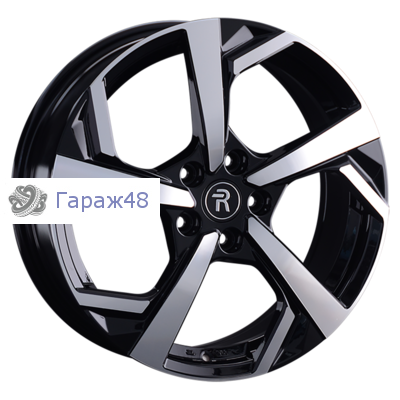Replay MZ137 R17 / 7J PCD 5x114.3 ET 60 ЦО 67.1 Литые Черный с полированной лицевой поверхностью
