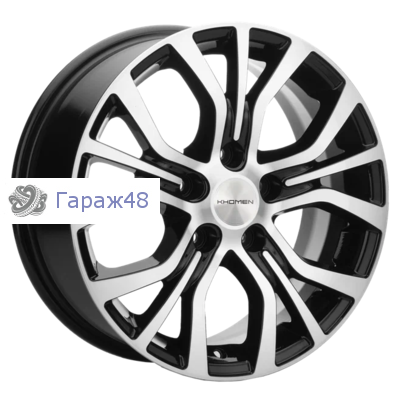 Khomen Wheels KHW1608 Opel Zafira R16 / 6.5J PCD 5x110 ET 43 ЦО 65.1 Литые Black-FP