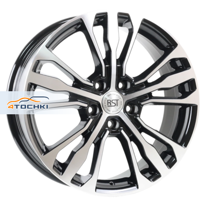 RST R188 Coolray R18 / 7J PCD 5x114.3 ET 45 ЦО 54.1 Литые Черный с полированной лицевой повехностью