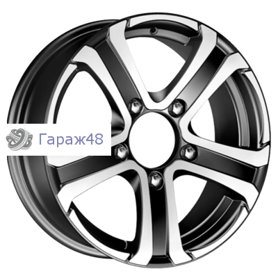 iFree Хафпайп КС683 R16 / 6J PCD 5x139.7 ET 40 ЦО 98 Литые Черный с полированной лицевой поверхностью