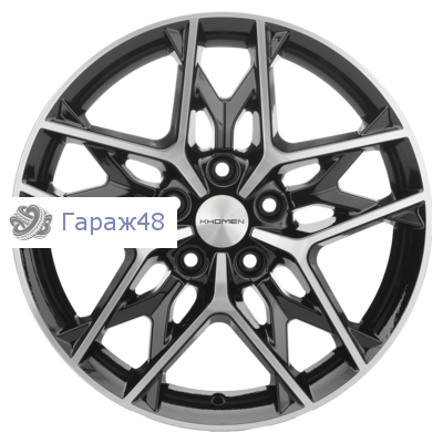 Khomen Wheels KHW1709 CX5/Seltos/Optima R17 / 7J PCD 5x114.3 ET 50 ЦО 67.1 Литые Black-FP