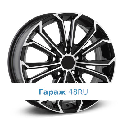 LegeArtis TY503 R17 / 7J PCD 5x114.3 ET 39 ЦО 60.1 Литые Черный с полированной лицевой поверхностью