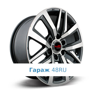 LegeArtis TY238 R17 / 7.5J PCD 6x139.7 ET 30 ЦО 106.1 Литые Графит с полированной лицевой поверхностью