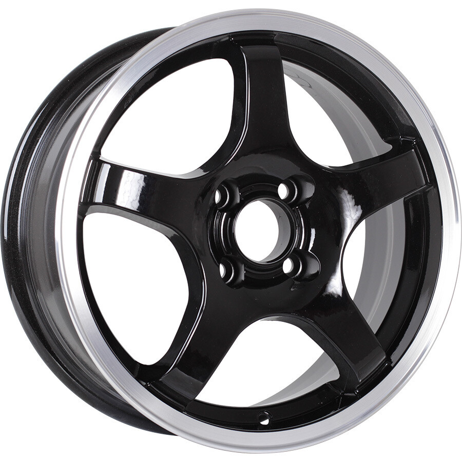 CrossStreet CR14 R15 / 6J PCD 4x100 ET 40 ЦО 60.1 Литые Черный с полированным ободом