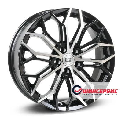 RST R208 R18 / 6.5J PCD 5x114.3 ET 37 ЦО 66.5 Литые Черный с полированной лицевой поверхностью