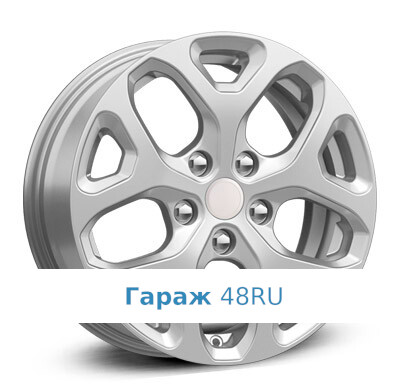 K&amp;K ZV Octavia FL KC869 R16 / 6.5J PCD 5x112 ET 46 ЦО 57.1 Литые Серебристый