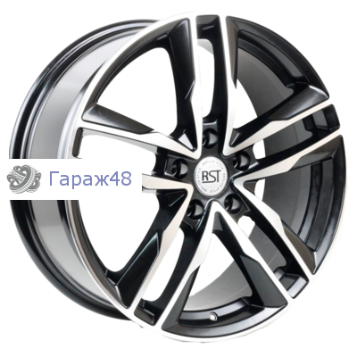 RST R128 (Mazda) R18 / 7.5J PCD 5x114.3 ET 45 ЦО 67.1 Литые Черный с полированной лицевой повехностью