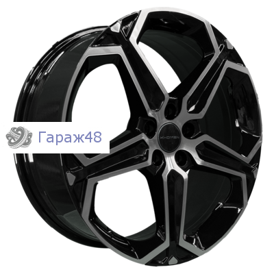 Khomen Wheels KHW1909 BMW X3/X4 R19 / 7.5J PCD 5x112 ET 32 ЦО 66.6 Литые Black-FP