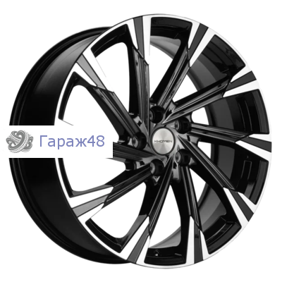 Khomen Wheels KHW1901 Chery Tiggo 8 R19 / 7.5J PCD 5x108 ET 47 ЦО 60.1 Литые Black-FP