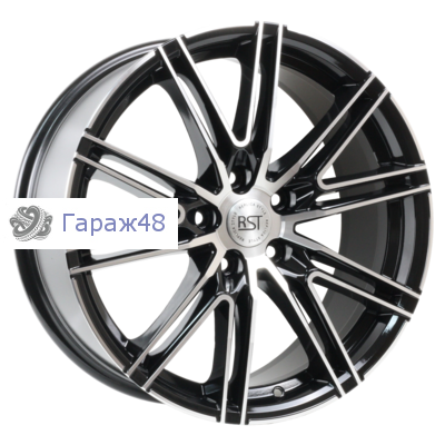 RST R168 Hyundai R18 / 8J PCD 5x114.3 ET 50 ЦО 67.1 Литые Черный с полированной лицевой повехностью