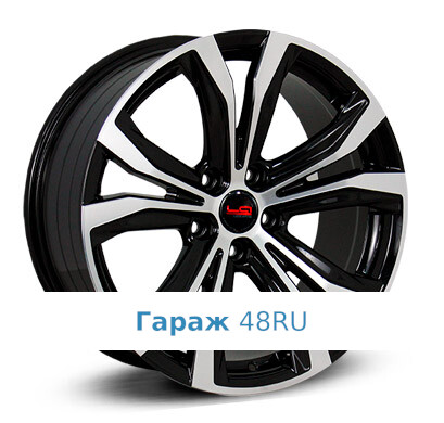 LegeArtis LX527 R18 / 8J PCD 5x114.3 ET 30 ЦО 60.1 Литые Черный с полированной лицевой поверхностью