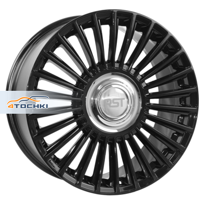 RST R112 Volvo R20 / 9J PCD 5x108 ET 38.5 ЦО 63.4 Литые Черный с полированной лицевой поверхностью