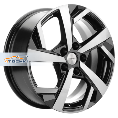 Khomen Wheels KHW1712 DFM580 R17 / 7J PCD 5x110 ET 45 ЦО 67.1 Литые Black-FP
