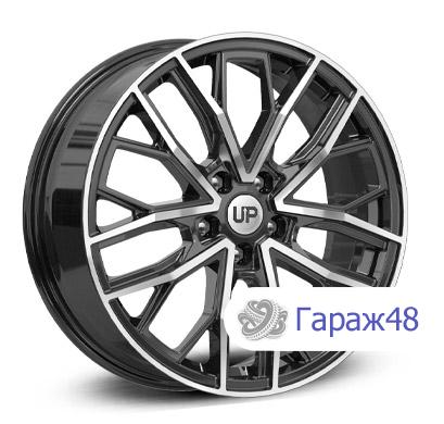 LS Up109 R18 / 7J PCD 5x114.3 ET 37 ЦО 66.6 Литые Черный с полированной лицевой поверхностью