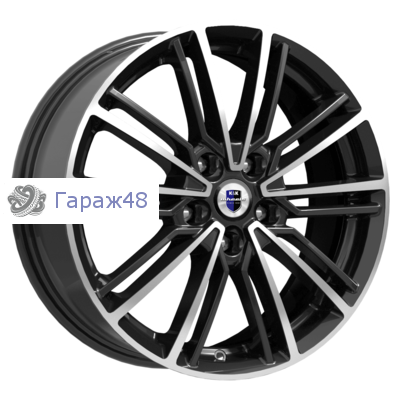 K&amp;K Эрфурт (КС903) R17 / 7J PCD 4x100 ET 45 ЦО 67.1 Литые Черный с полированной лицевой поверхностью