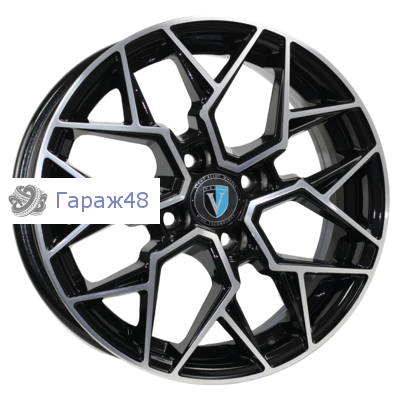 Venti 1420 R14 / 5.5J PCD 4x100 ET 40 ЦО 60.1 Литые Черный с полированной лицевой повехностью