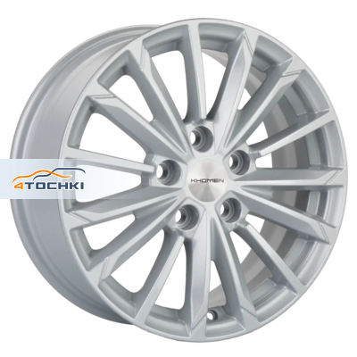 Khomen Wheels KHW1611 Toyota/Suzuki R16 / 6.5J PCD 5x114.3 ET 45 ЦО 60.1 Литые F-Silver