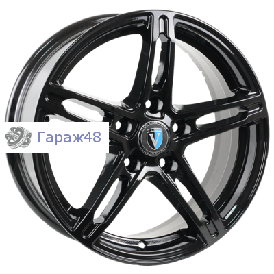 Venti 1618 R16 / 6.5J PCD 5x114.3 ET 33 ЦО 60.1 Литые Черный с полированной лицевой поверхностью
