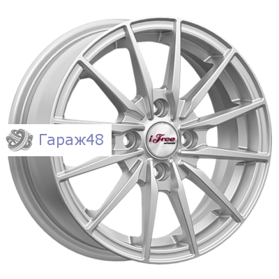 iFree Финчер КС1119 R14 / 5.5J PCD 4x100 ET 39 ЦО 56.6 Литые Серебристый