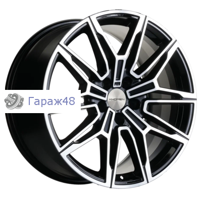 Khomen Wheels KHW1904 Audi/VW R19 / 8.5J PCD 5x112 ET 30 ЦО 66.6 Литые Black-FP