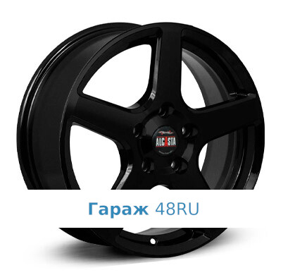 Alcasta M62 R15 / 6J PCD 4x100 ET 46 ЦО 60.1 Литые Черный матовый