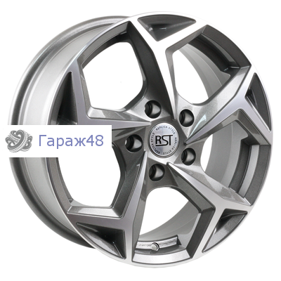 RST R066 (ASX, Cee'd, Optima) R16 / 6.5J PCD 5x114.3 ET 46 ЦО 67.1 Литые Графит с полированной лицевой поверхностью