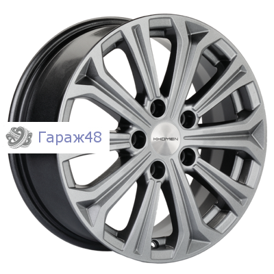 Khomen Wheels KHW1610 Toyota/Suzuki R16 / 6.5J PCD 5x114.3 ET 45 ЦО 60.1 Литые Графит