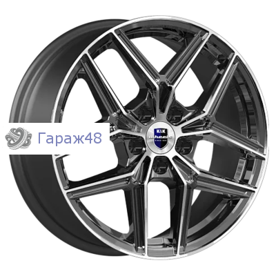 K&amp;K Юнион (КС102) R17 / 7J PCD 5x114.3 ET 45 ЦО 66.1 Литые Черный с полированной лицевой поверхностью