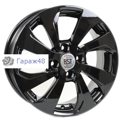 RST R005 (Rio, Solaris) R15 / 6J PCD 4x100 ET 46 ЦО 54.1 Литые Черный с полированной лицевой поверхностью