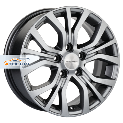 Khomen Wheels KHW1608 Huyndai/Mazda R16 / 6.5J PCD 5x114.3 ET 45 ЦО 67.1 Литые G-Silver
