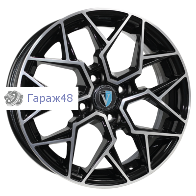 Venti 1520 R15 / 6J PCD 4x98 ET 35 ЦО 58.6 Литые Черный с полированной лицевой повехностью