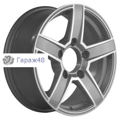Khomen Wheels KHW1614 Niva 4x4 R16 / 6.5J PCD 5x139.7 ET 40 ЦО 98.5 Литые F-Silver-FP