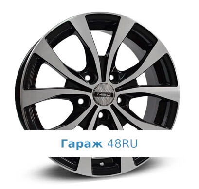 Neo 665 R16 / 6.5J PCD 5x114.3 ET 46 ЦО 67.1 Литые Черный с полированной лицевой поверхностью