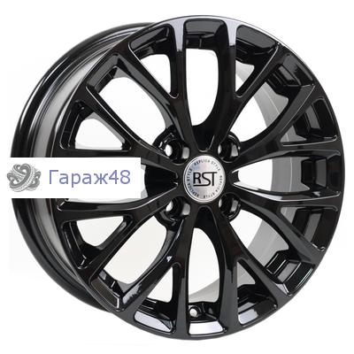 RST R015 (Logan) R15 / 6J PCD 4x100 ET 40 ЦО 60.1 Литые Черный с полированной лицевой поверхностью
