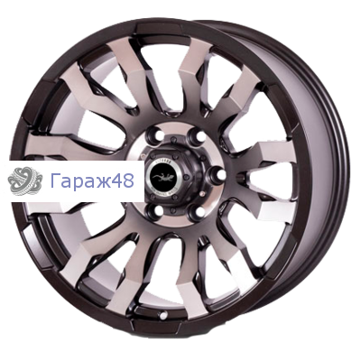 Lizardo XH691 R18 / 9J PCD 6x139.7 ET 0 ЦО 106.1 Литые Черный матовый с полированной лицевой поверхностью