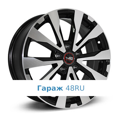 LegeArtis SB507 R17 / 7J PCD 5x114.3 ET 48 ЦО 56.1 Литые Черный с полированной лицевой поверхностью