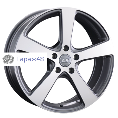 LS 956 R18 / 7.5J PCD 5x114.3 ET 45 ЦО 73.1 Литые Графит с полированной лицевой поверхностью