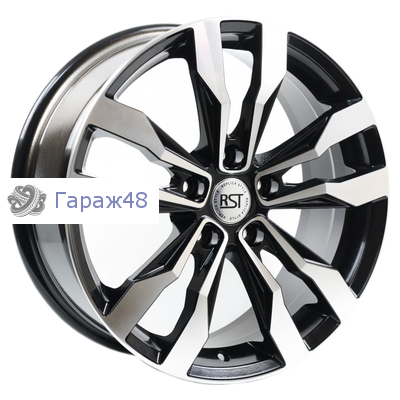 RST R047 (C5 Aircross) R17 / 7J PCD 5x108 ET 42 ЦО 65.1 Литые Черный с полированной лицевой повехностью