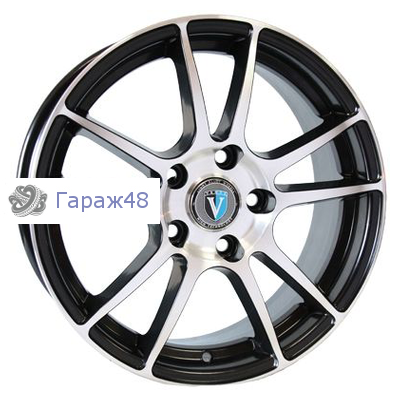Venti 1511 R15 / 6J PCD 4x100 ET 45 ЦО 60.1 Литые Черный с полированной лицевой повехностью