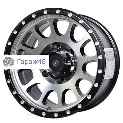 PDW M2 9095 R17 / 9J PCD 5x150 ET 0 ЦО 110.1 Литые Черный матовый с полированной лицевой поверхностью