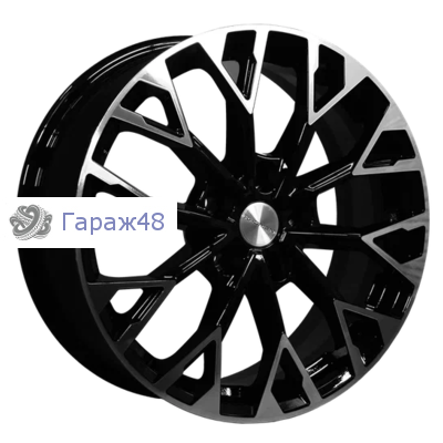 Khomen Wheels KHW1718 Jac/Москвич 3 R17 / 7J PCD 5x108 ET 40 ЦО 54.1 Литые Black-FP