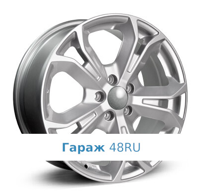 Replica FO66 R17 / 7.5J PCD 5x108 ET 52.5 ЦО 63.3 Литые Серебристый
