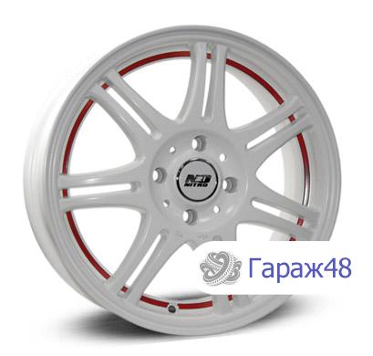 Nitro N2O Y4601 R16 / 6.5J PCD 5x114.3 ET 52.5 ЦО 67.1 Литые Белый матовый с красной внутренней полкой