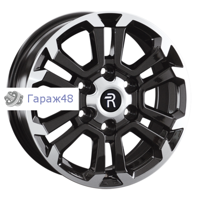 Replay HV82 R16 / 7J PCD 6x139.7 ET 38 ЦО 100.1 Литые Черный с полированной лицевой поверхностью