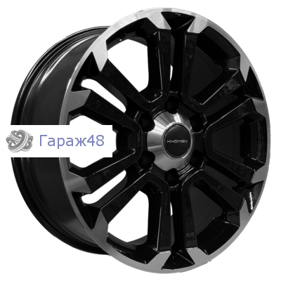 Khomen Wheels KHW1817 Great Wall POER R18 / 7.5J PCD 6x139.7 ET 42 ЦО 100.1 Литые Black-FP