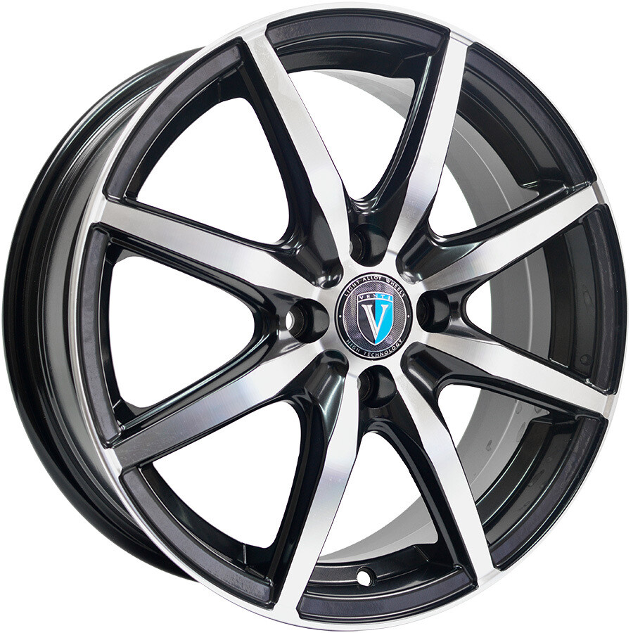 Venti 1605 R16 / 6J PCD 4x100 ET 50 ЦО 60.1 Литые Черный с полированной лицевой повехностью