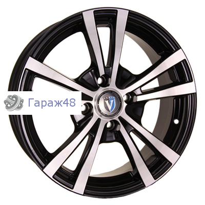 Venti 1404 R14 / 5.5J PCD 4x98 ET 35 ЦО 58.6 Литые Черный с полированной лицевой повехностью