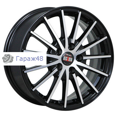 Alcasta M60 R17 / 7J PCD 5x114.3 ET 45 ЦО 54.1 Литые Черный с полированной лицевой поверхностью