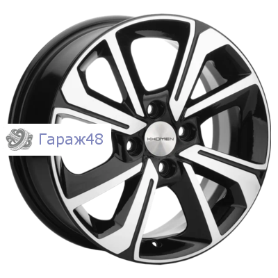 Khomen Wheels KHW1501 Logan/Sandero/Xray R15 / 6J PCD 4x100 ET 40 ЦО 60.1 Литые Black-FP